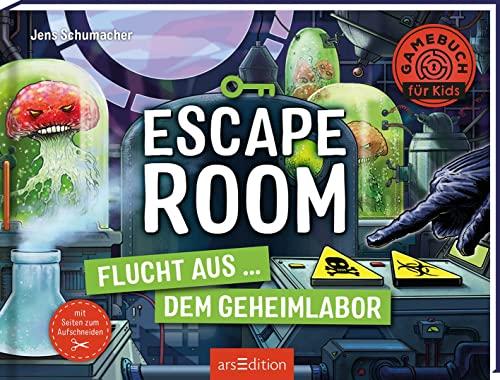 Escape Room – Flucht aus dem Geheimlabor: Mit Seiten zum Aufschneiden | Escape-Krimi für Kinder mit vielen spannenden Rätseln