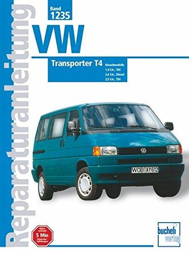 VW Transporter T4, Diesel (ab Jan. 1996-1999): 1,9 Ltr. Diesel,    1,9 Ltr. Diesel TDI,      2,4 Ltr. Diesel.     2,5 Ltr. TDI (Reparaturanleitungen)