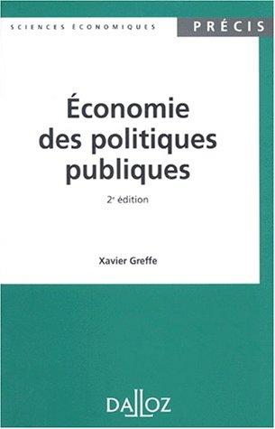 Economie des politiques publiques