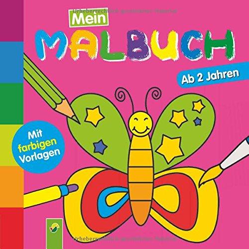 Mein erstes Malbuch (Schmetterling): Ab 2 Jahren - Mit farbigen Vorlagen