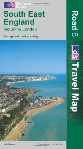 South East England Including London (OS Travel Map - Road Map)