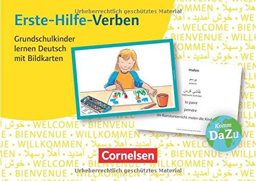 Deutsch lernen mit Fotokarten - Grundschule / Erste-Hilfe-Verben: Grundschulkinder lernen Deutsch mit Bildkarten: 100 Bildkarten