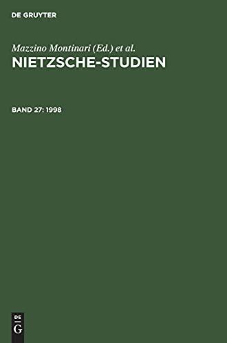 1998: NIETZ-B, Band 27 (Nietzsche-Studien)