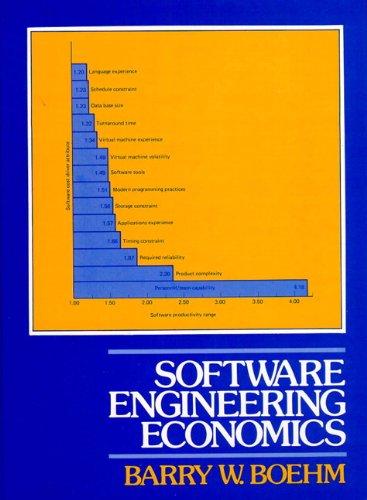 Software Engineering Economics (Prentice-Hall Advances in Computing Science & Technology Series)