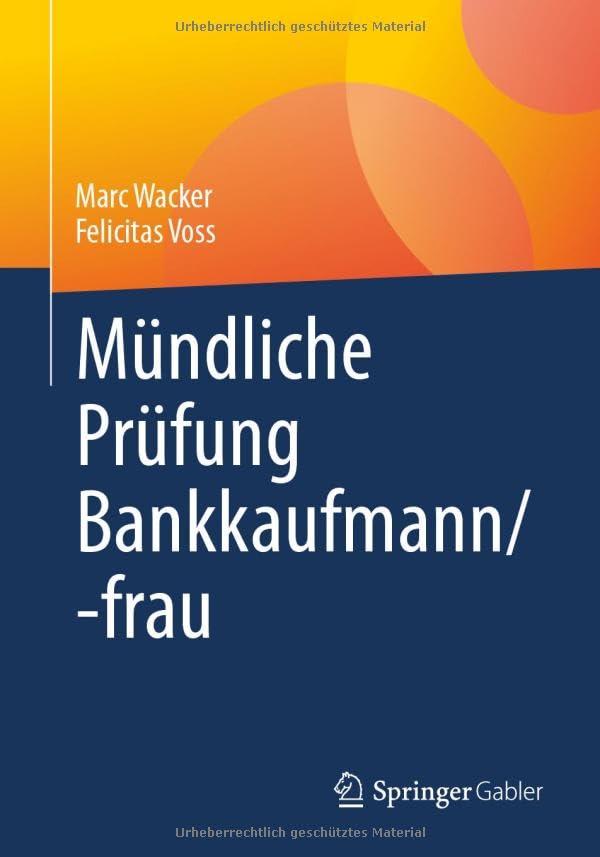 Mündliche Prüfung Bankkaufmann/-frau