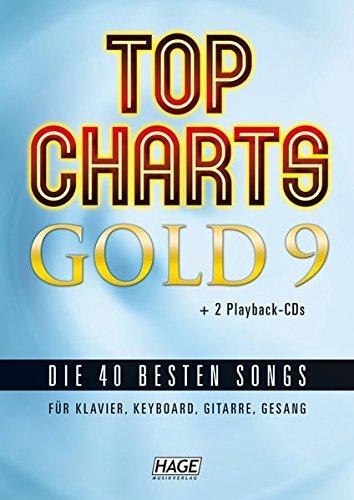 Top Charts Gold 9 + 2 CDs + Midifiles im GM/XG/XF-Format (USB-Stick): Die 40 besten Songs für Klavier, Keyboard, Gitarre und Gesang