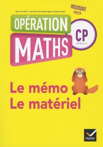 Opération maths CP cycle 2 : Le mémo, le matériel