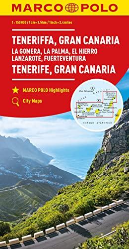 MARCO POLO Regionalkarte Teneriffa, Gran Canaria 1:150.000: La Gomera, La Palma, El Hierro, Lanzarote, Fuerteventura