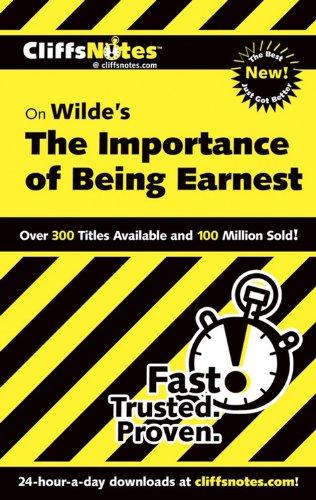 CliffsNotes on Wilde's The Importance of Being Earnest (Cliffsnotes Literature Guides)