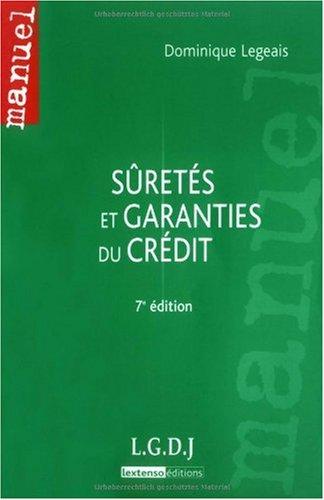 Sûretés et garanties du crédit