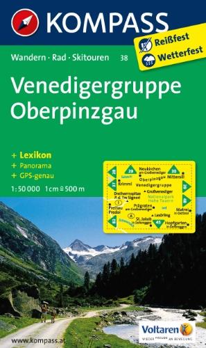 Venedigergruppe / Oberpinzgau 1 : 50 000: Wandern / Rad / Skitouren. Mit Panorama