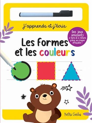 Les formes et les couleurs: Avec 1 crayon effaçable