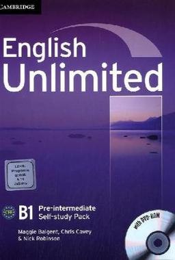 English Unlimited B1 - Pre-Intermediate. Self-study Pack with DVD-ROM