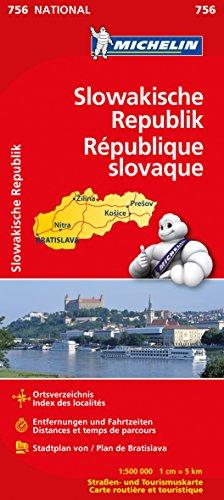 Slowakische Republik (Michelin Nationalkarte)