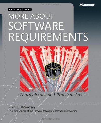 More About Software Requirements: Thorny Issues and Practical Advice