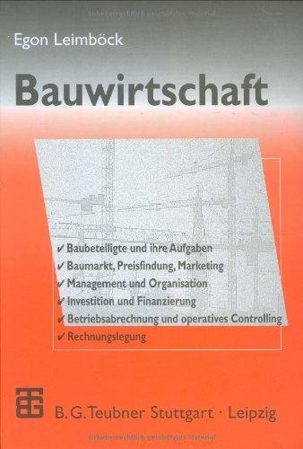 Bauwirtschaft (Schriftenreihe des Hauptverbandes der Deutschen Bauindustrie)