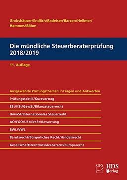 Die mündliche Steuerberaterprüfung 2018/2019