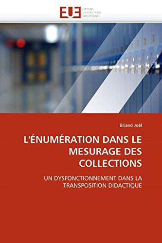 L'énumération dans le mesurage des collections