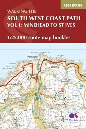 South West Coast Path Map Booklet - Minehead to St Ives: 1:25,000 OS Route Mapping (British Long Distance)