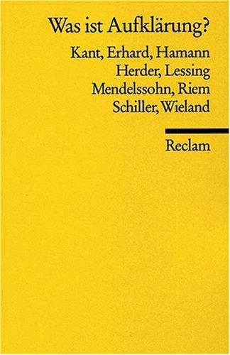 Was ist Aufklärung?: Thesen und Definitionen