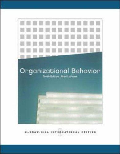 Organizational Behavior