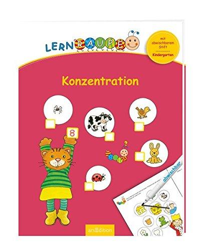 Lernraupe - Konzentration: Mit abwischbarem Stift (Kindergarten-Lernraupe)