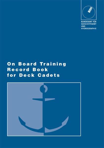 On board training record book (TRB) for deck cadets