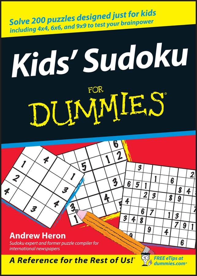 Kids' Sudoku for Dummies (For Dummies Series)