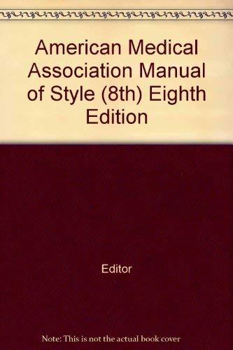 AMA Manual of Style 8ed