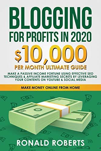 Blogging for Profit in 2020: 10,000/month ultimate guide - Make a Passive Income Fortune using Effective SEO Techniques & Affiliate Marketing Secrets ... on YouTube & Social Media (Make Money Online)