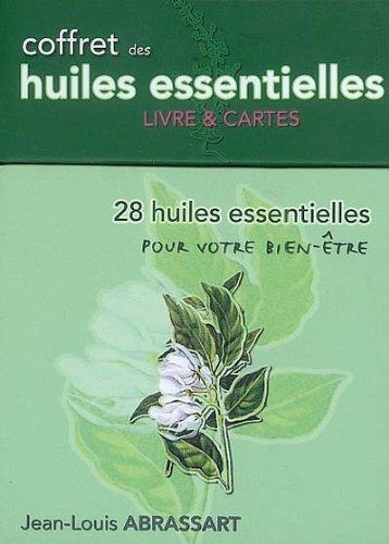 Coffret des huiles essentielles : livre et cartes : 28 huiles essentielles pour votre bien-être