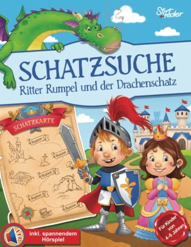 Schatzsuche inkl. spannendem Hörspiel für Kinder von 4-6 Jahren - Ritter Rumpel und der Drachenschatz: Das Schnitzeljagd-Komplettpaket