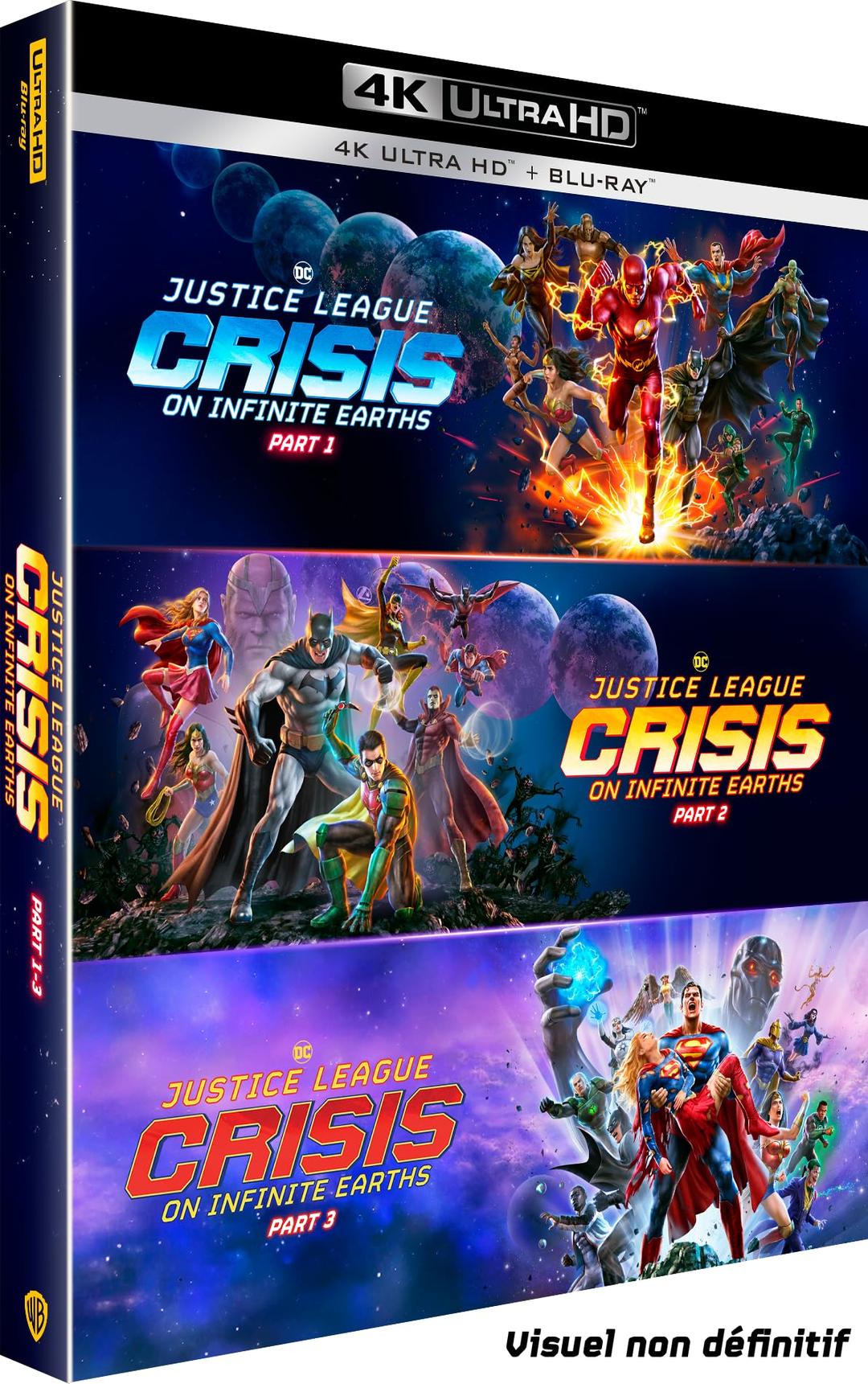 Justice league : crisis on infinite earths - parties 1 à 3 4k ultra hd [Blu-ray] [FR Import]