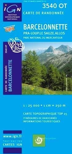 Barcelonette 1 : 25 000 (Ign Map)