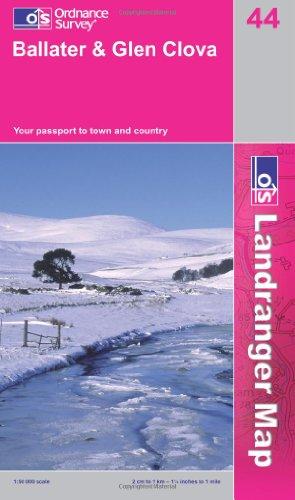 Ballater and Glen Clova (OS Landranger Map)