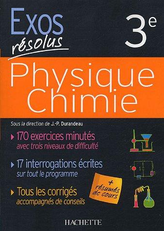 Physique chimie 3e