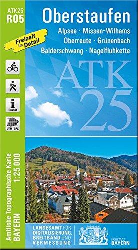 ATK25-R05 Oberstaufen (Amtliche Topographische Karte 1:25000): Alpsee, Missen-Wilhams, Oberreute, Grünenbach, Balderschwang, Nagelfluhkette (ATK25 Amtliche Topographische Karte 1:25000 Bayern)