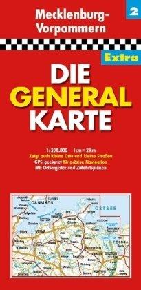 Die Generalkarte Extra Mecklenburg-Vorpommern 1:200 000