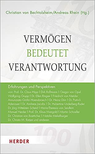 Vermögen bedeutet Verantwortung: Erfahrungen und Perspektiven