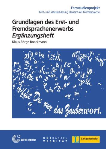 Grundlagen des Erst- und Fremdsprachenerwerbs: Buch und aktualisiertes Ergänzungsheft