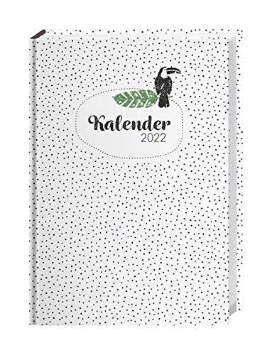 Stamp Art Kalenderbuch A5 2022 - stylischer Terminkalender - Taschenkalender - Wochenplaner - Organzier mit 152 Seiten, Lesebändchen - 15,2 x 21,5 cm