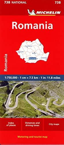 Michelin Rumänien: Straßen- und Tourismuskarte 1:750.000 (MICHELIN Nationalkarten)