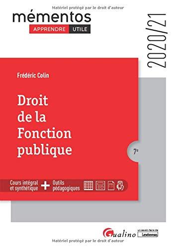 Droit de la fonction publique : 2020-2021