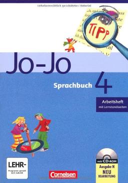 Jo-Jo Sprachbuch - Ausgabe N: 4. Schuljahr - Arbeitsheft: Mit CD-ROM und Lernstandsseiten: Mit Lernstandsseiten