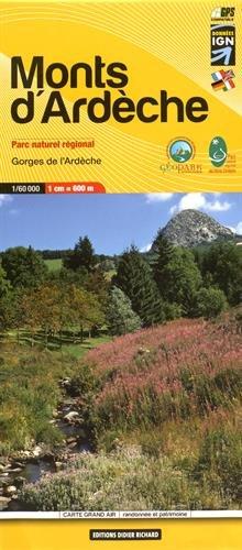 Libris Wanderkarte 11. Monts d'Ardèche 1 : 60 000: Gorges de l'Ardèche. Parc naturel régional. GPS compatible