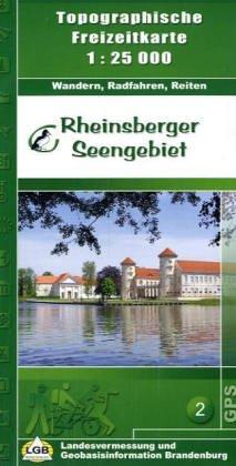 Topographische Karten Brandenburg, Rheinsberger Seengebiet