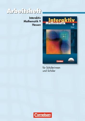 Mathematik interaktiv - Hessen: 9. Schuljahr - Standardarbeitsheft: Mit eingelegten Lösungen