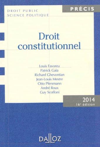 Droit constitutionnel 2014