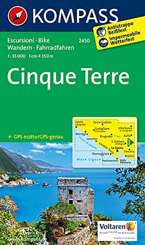 Cinque Terre: Wanderkarte mit Radtouren. GPS-genau. 1:35000 (KOMPASS-Wanderkarten)