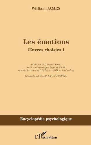 Oeuvres choisies. Vol. 1. Les émotions